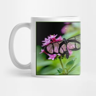 Glass Winged Butterfly Photograph Print Mug